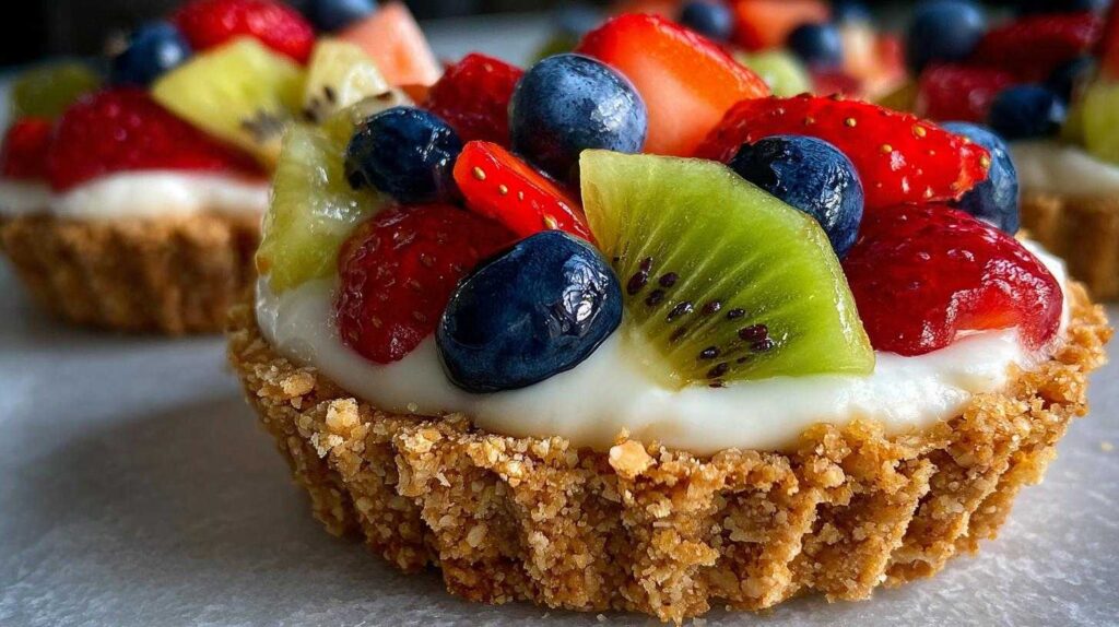 Horror! 1 of 2 picky eaters craved Kid-Friendly No-Bake Mini Fruit Tartlets Kid-Friendly No-Bake Mini Fruit Tartlets