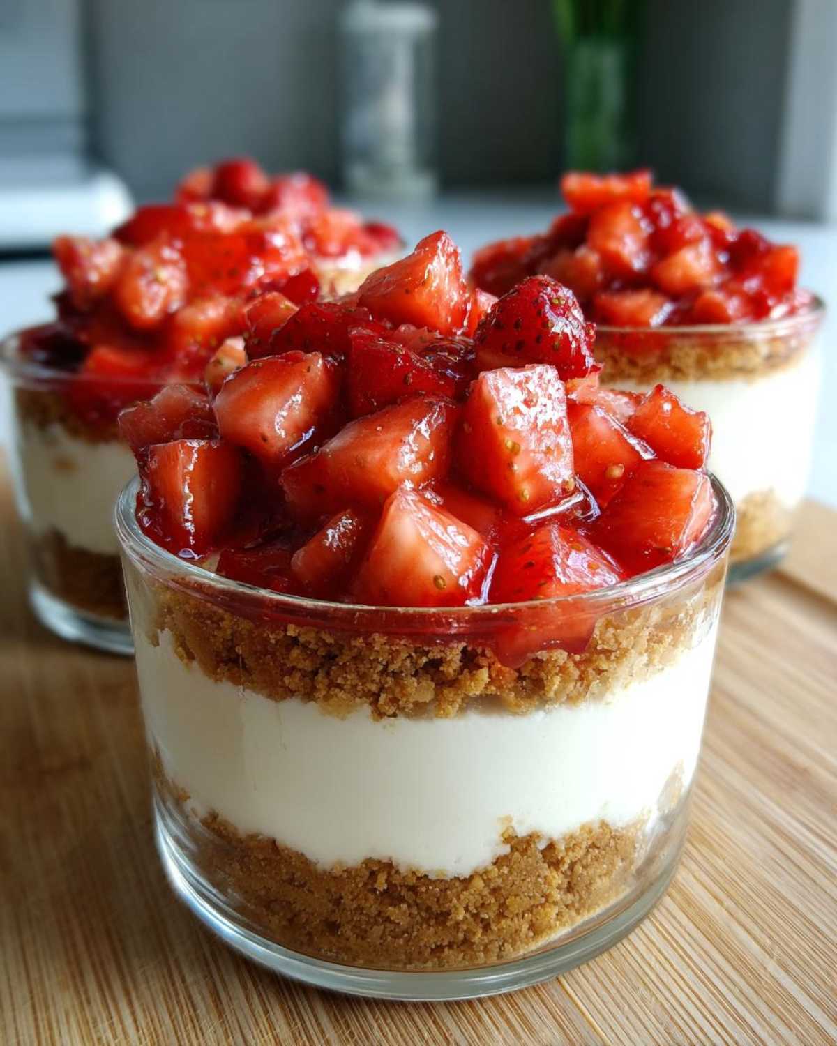 Kid-Friendly No-Bake Strawberry Cheesecake Cups - detail 4