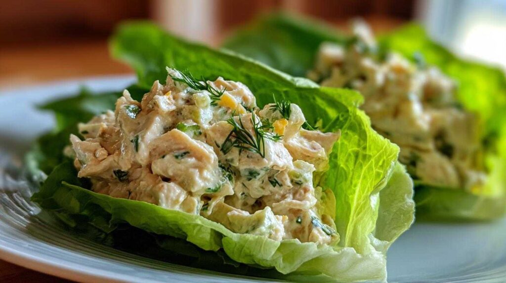 Kid-Friendly No-Cook Chicken Salad Lettuce Wraps