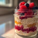 Kid-Friendly Overnight Berry Oatmeal Jars