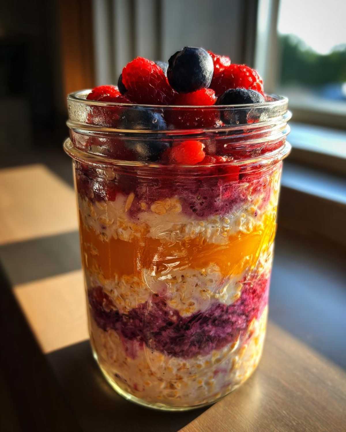 Kid-Friendly Overnight Berry Oatmeal Jars - detail 4