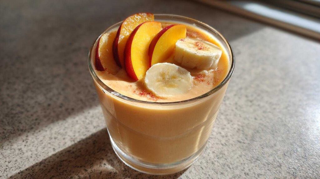 Kid-Friendly Peach Banana Yogurt Smoothie