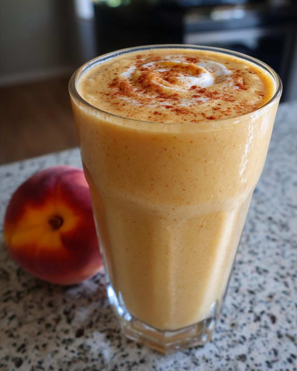 Kid-Friendly Peach Cobbler Smoothies - detail 3