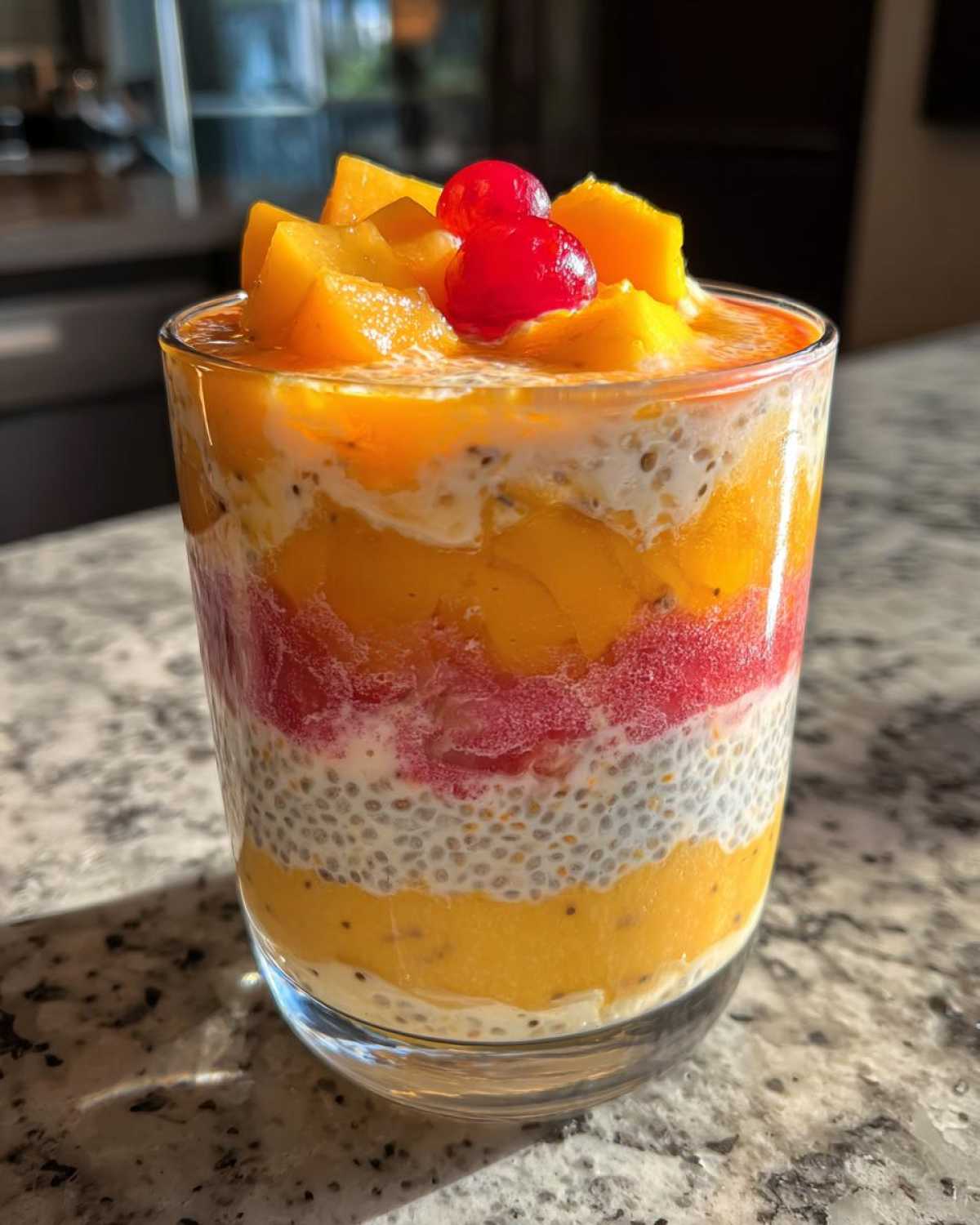 Kid-Friendly Peach Mango Chia Parfaits - detail 1