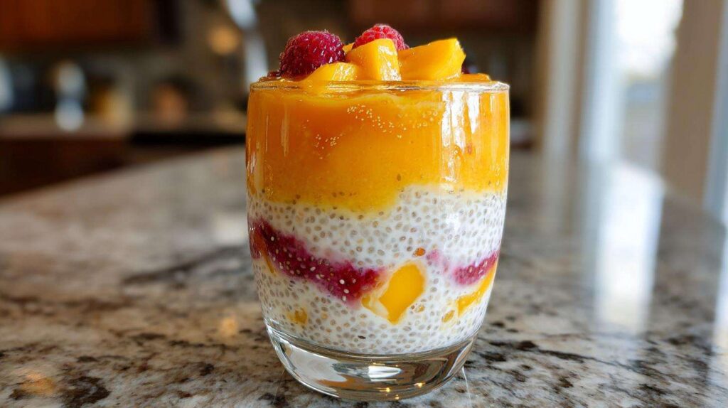 Kid-Friendly Peach Mango Chia Parfaits
