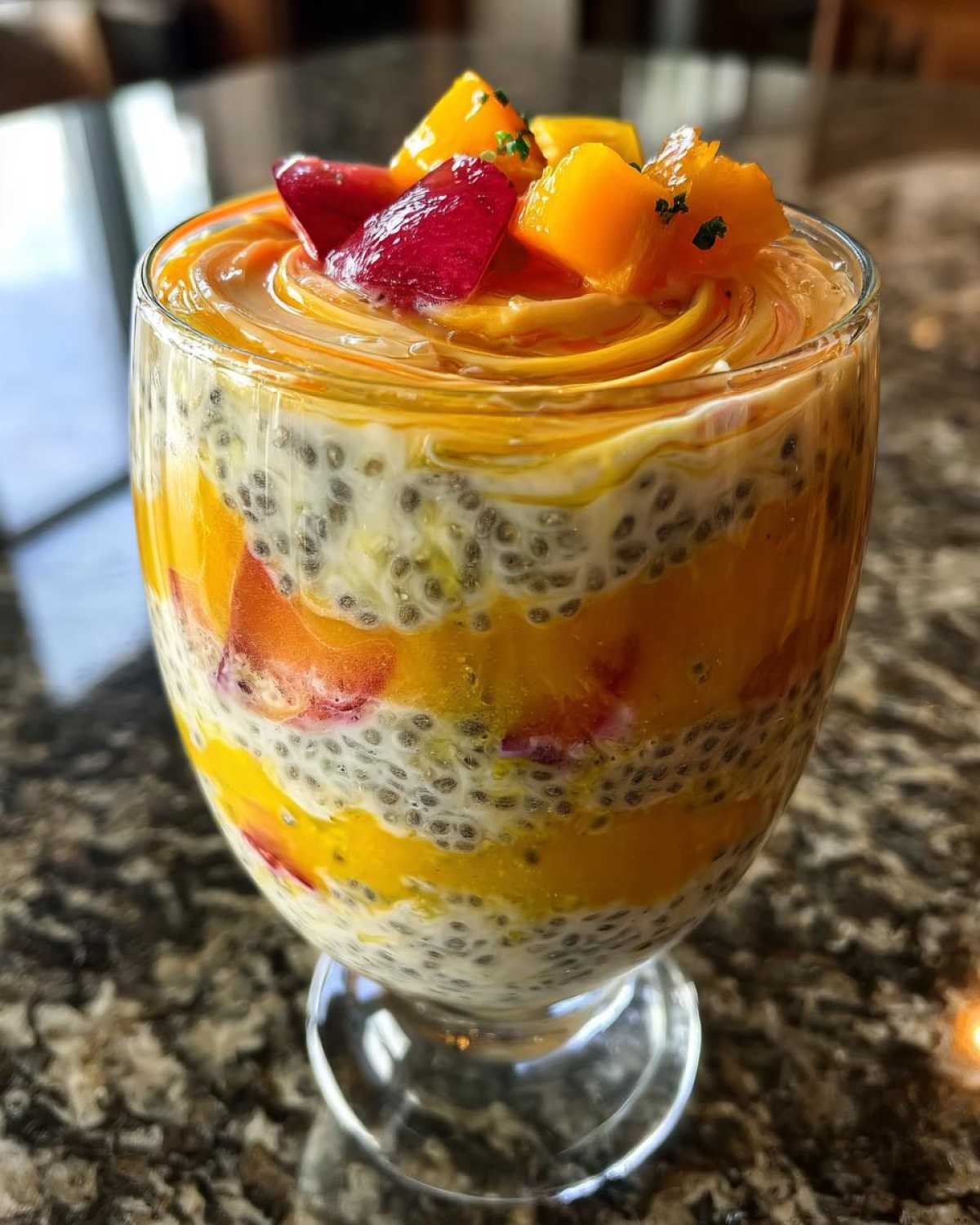Kid-Friendly Peach Mango Chia Parfaits - detail 2