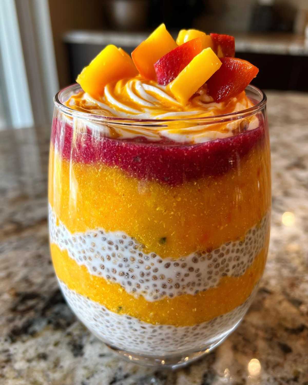 Kid-Friendly Peach Mango Chia Parfaits - detail 3