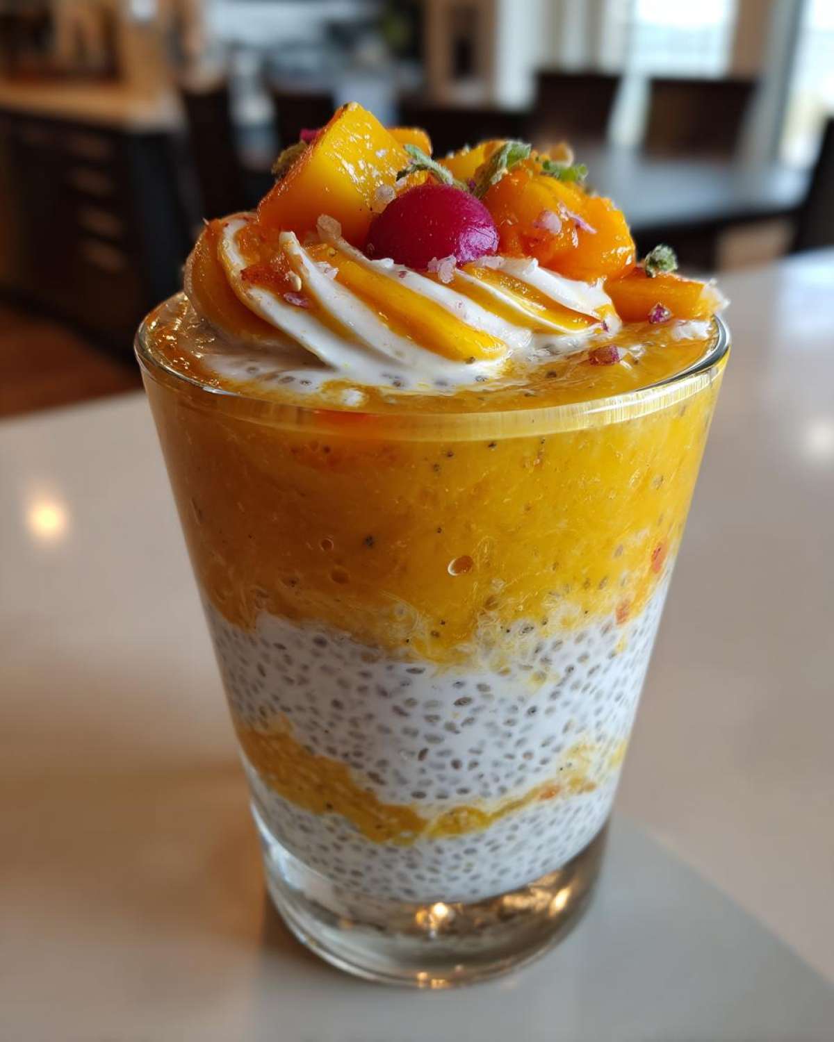 Kid-Friendly Peach Mango Chia Parfaits - detail 4