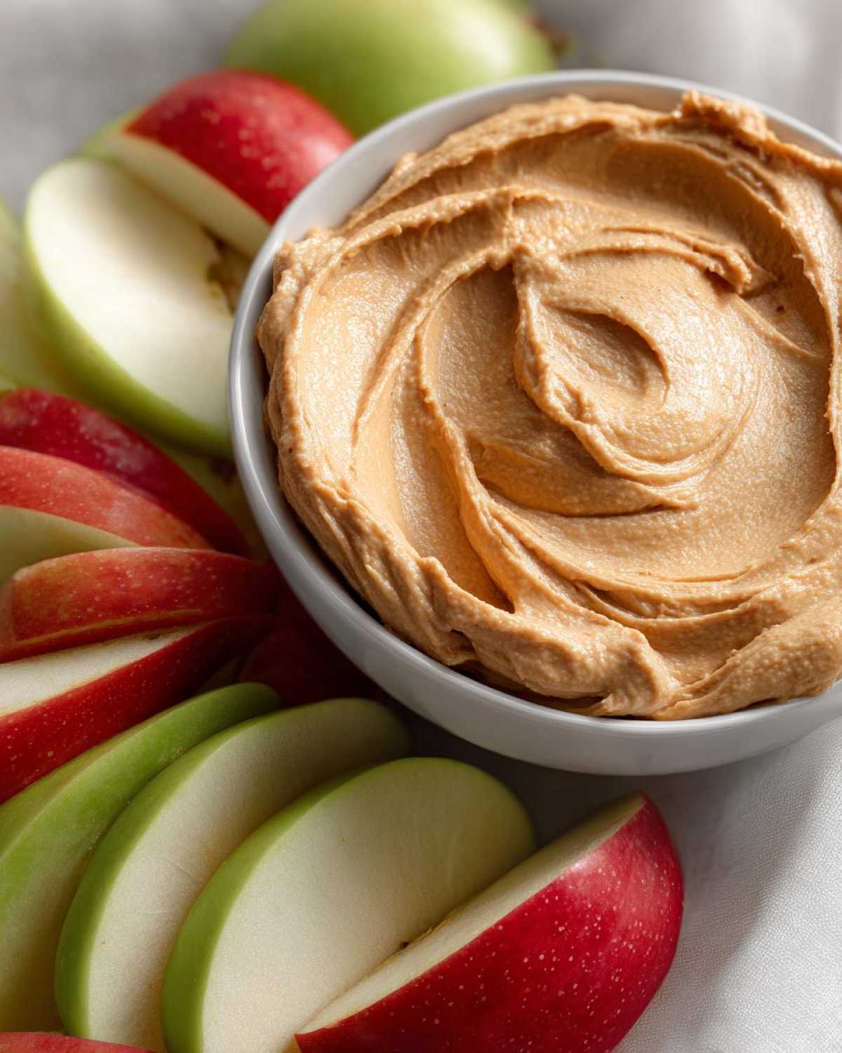 Kid-Friendly Peanut Butter Yogurt Dip with Apple Slices - detail 1
