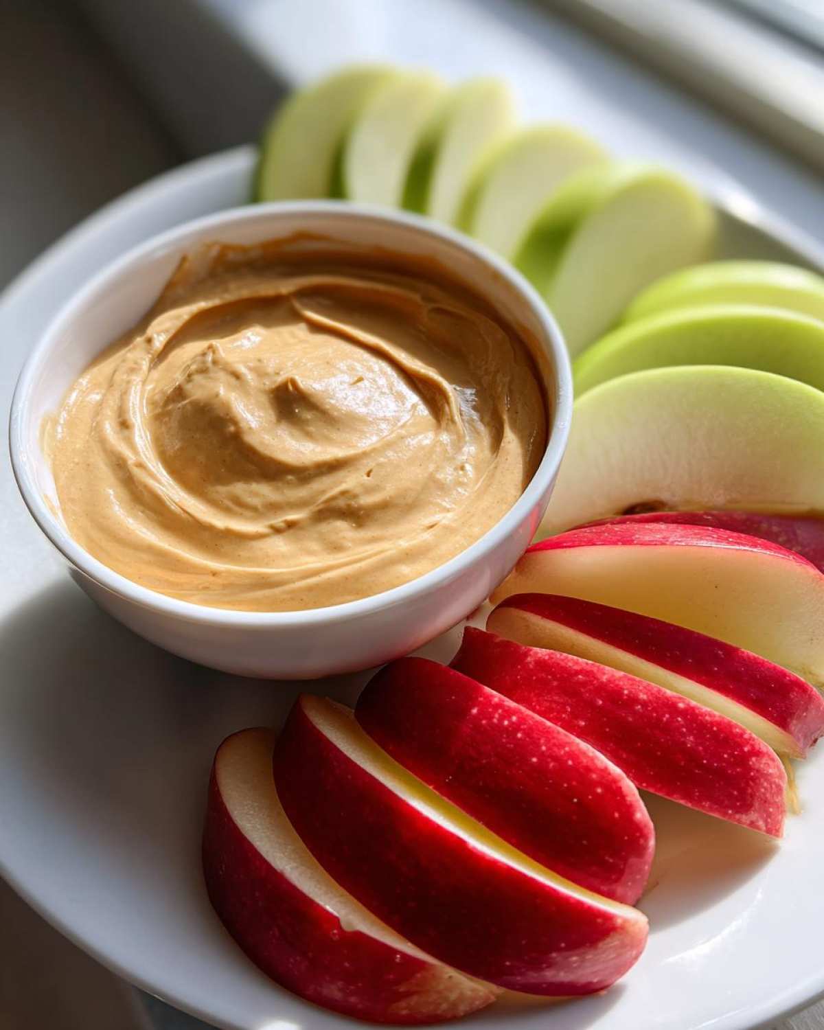 Kid-Friendly Peanut Butter Yogurt Dip with Apple Slices - detail 4