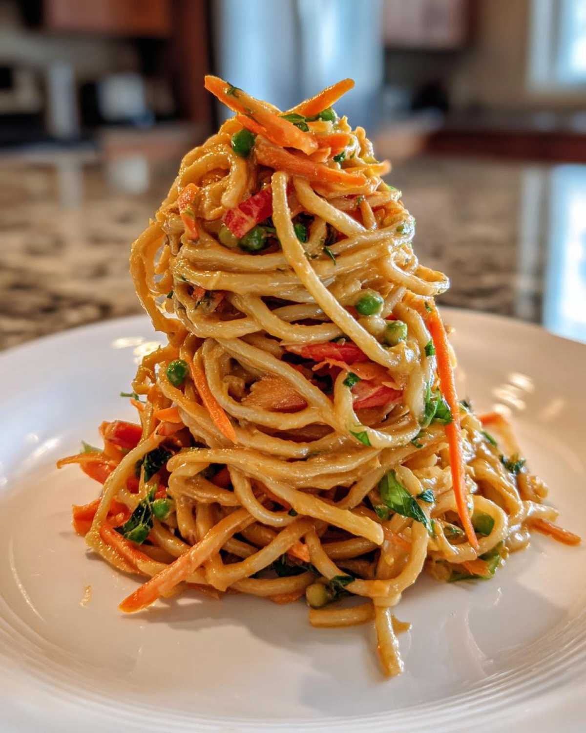 Kid-Friendly Peanut Noodles & Veggies - detail 2