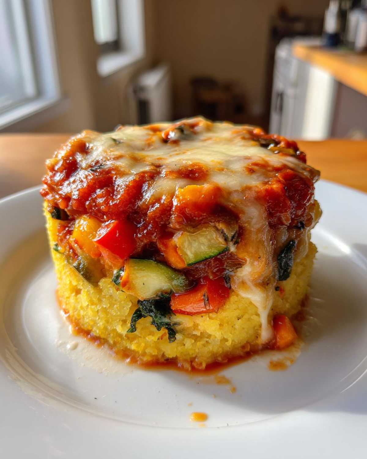 Kid-Friendly Polenta Veggie Towers - detail 1