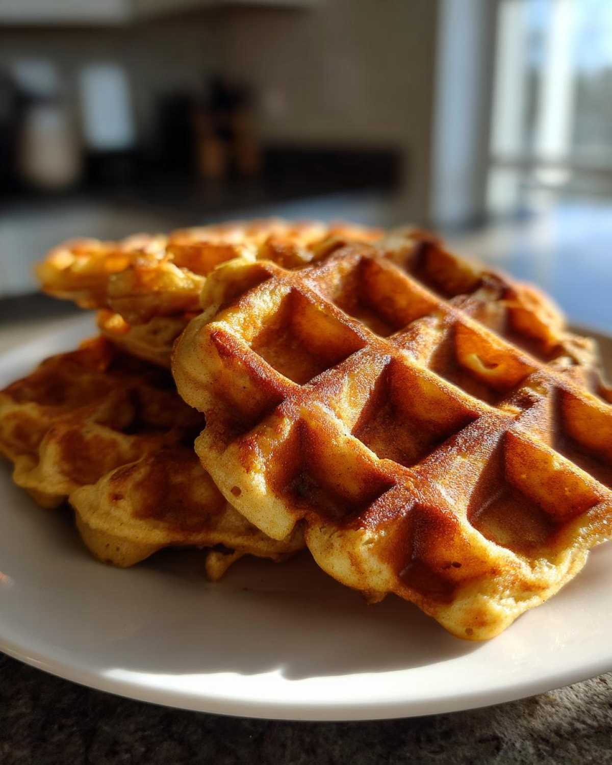 Kid-Friendly Pumpkin Spice Waffles (Healthy) - detail 3