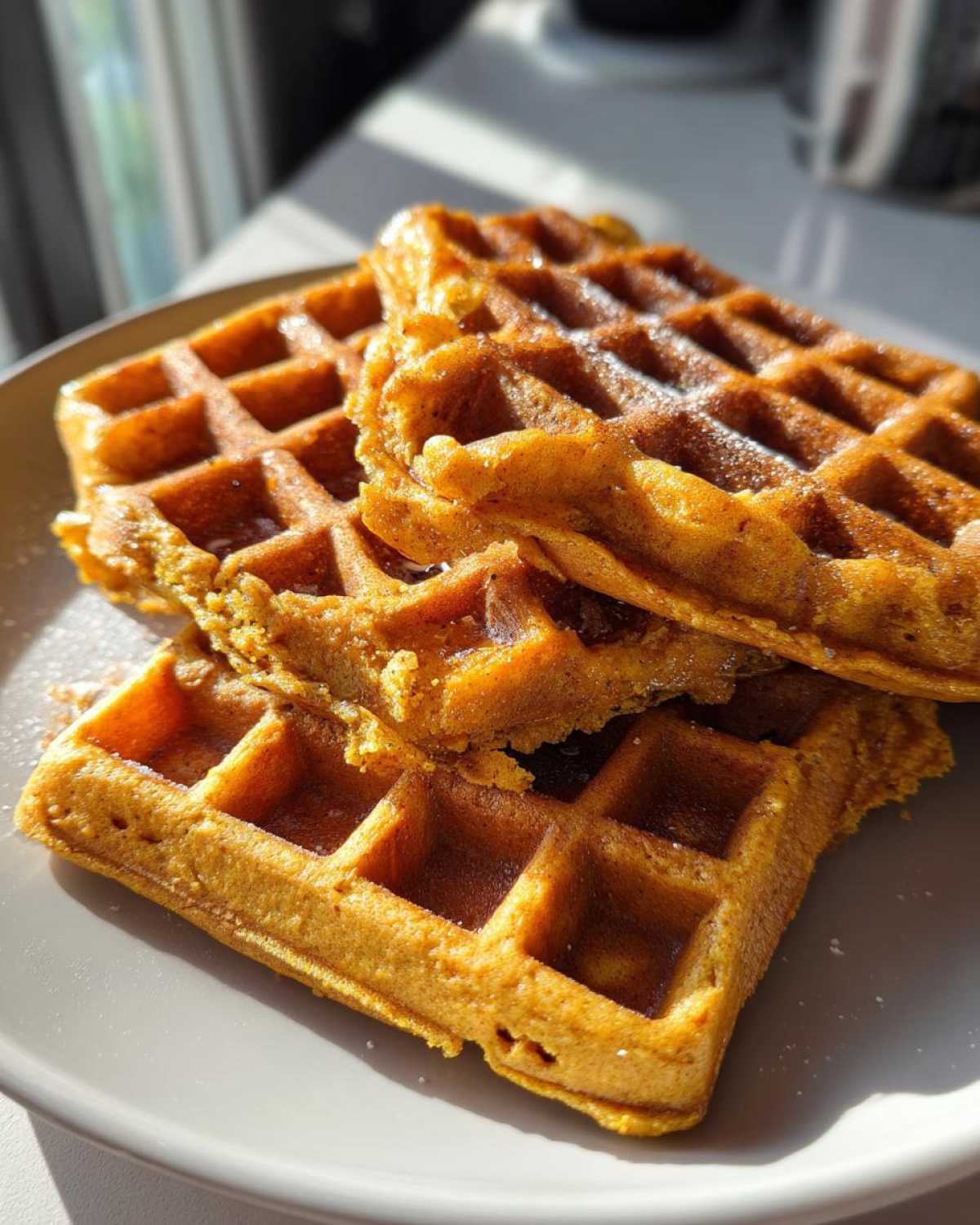 Kid-Friendly Pumpkin Spice Waffles (Healthy) - detail 4