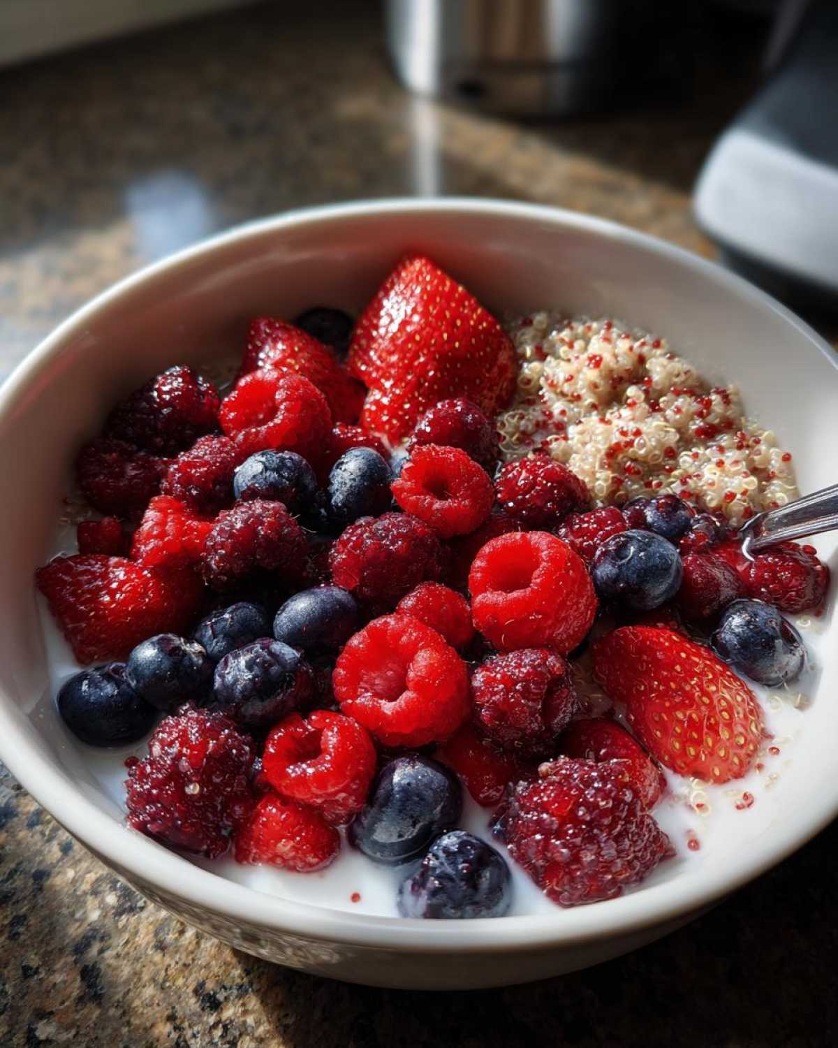 Kid-Friendly Quinoa Berry Breakfast Bowl - detail 1