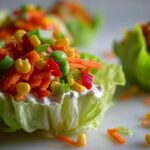 Kid-Friendly Rainbow Lettuce Snack Cups