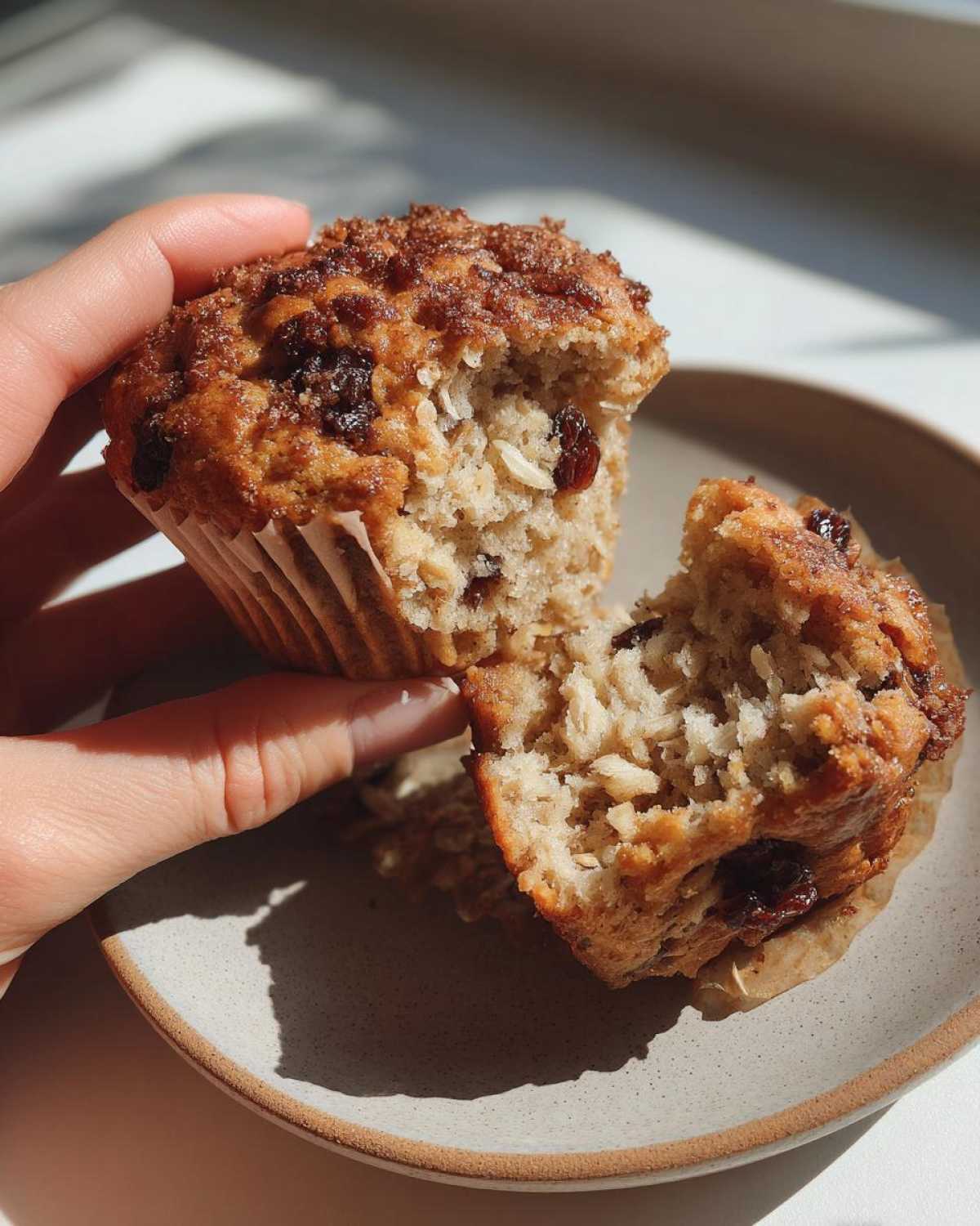 Kid-Friendly Raisin Cinnamon Oat Muffins - detail 2