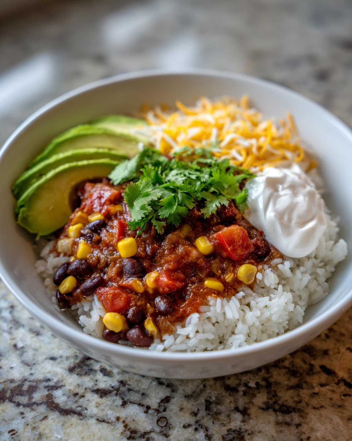 Kid-Friendly Rice & Bean Veggie Burrito Bowls - detail 1