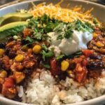 Kid-Friendly Rice & Bean Veggie Burrito Bowls