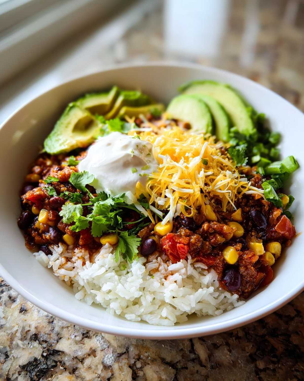Kid-Friendly Rice & Bean Veggie Burrito Bowls - detail 2