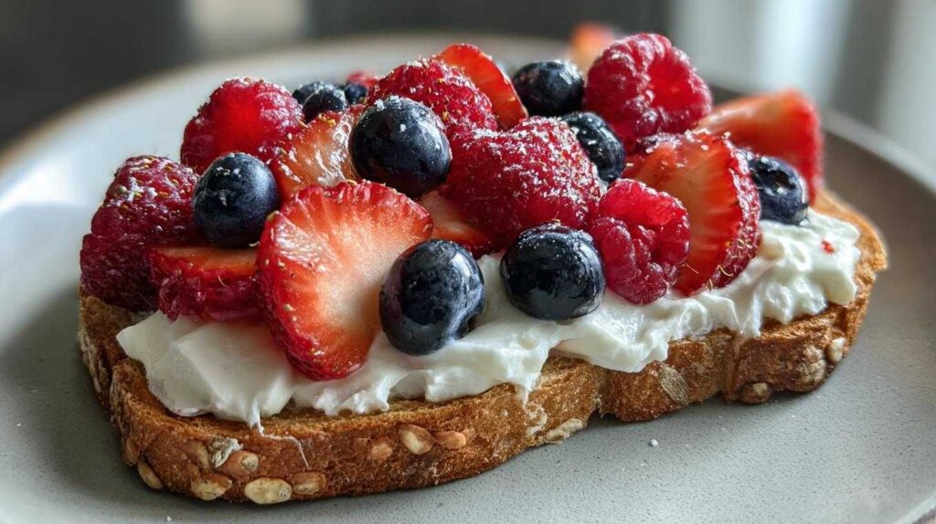 Kid-Friendly Ricotta & Berry Toast
