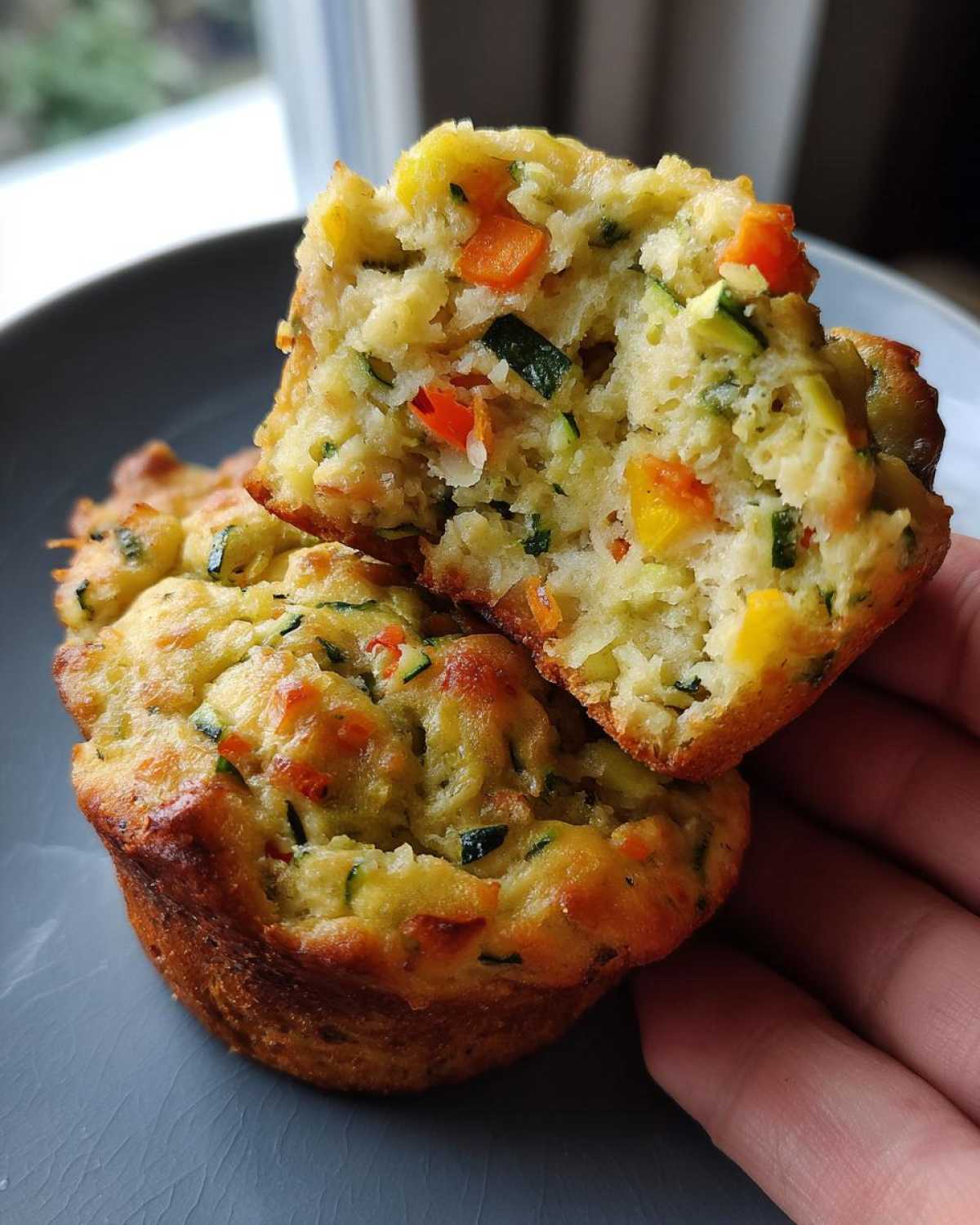 Kid-Friendly Savory Veggie Pancake Muffins - detail 1
