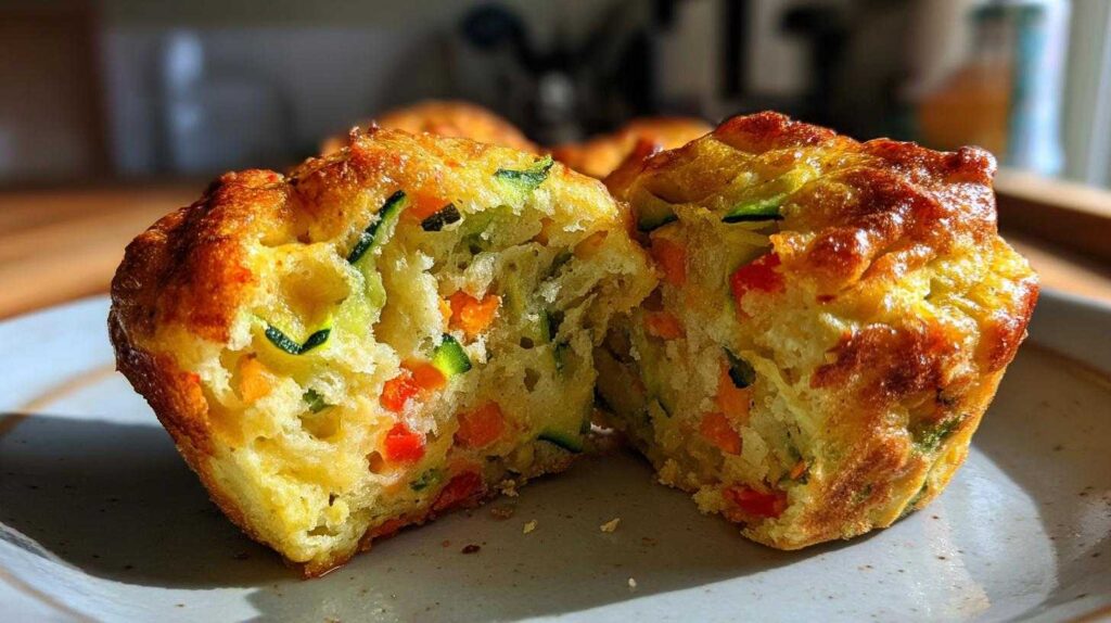 Kid-Friendly Savory Veggie Pancake Muffins