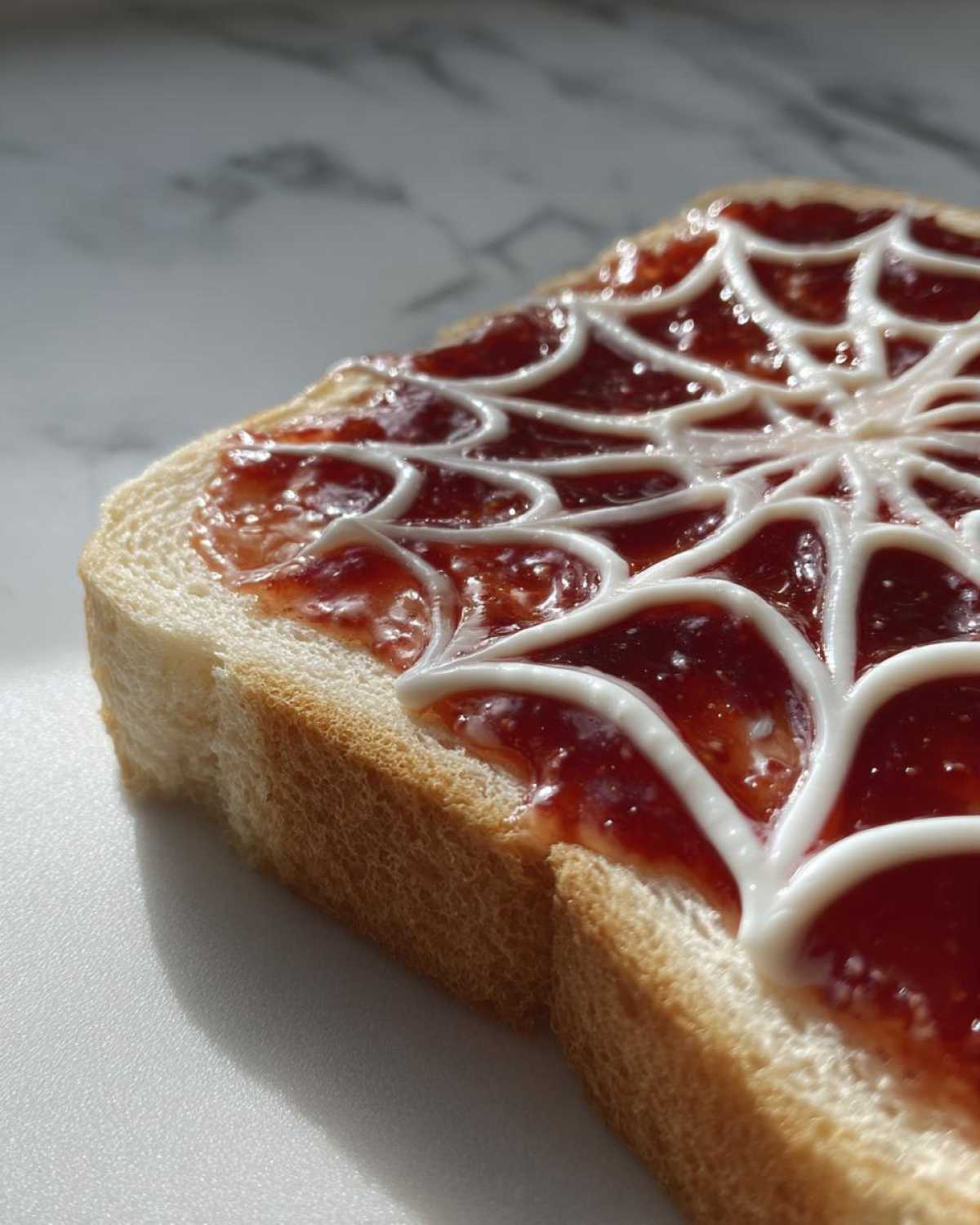 Kid-Friendly Spider Web PB&J Sandwiches (Halloween) - detail 3