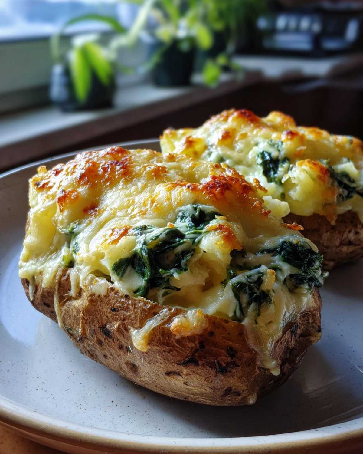 Kid-Friendly Spinach & Cheese Stuffed Potatoes - detail 1