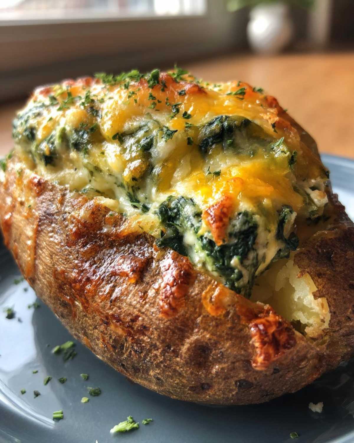 Kid-Friendly Spinach & Cheese Stuffed Potatoes - detail 2