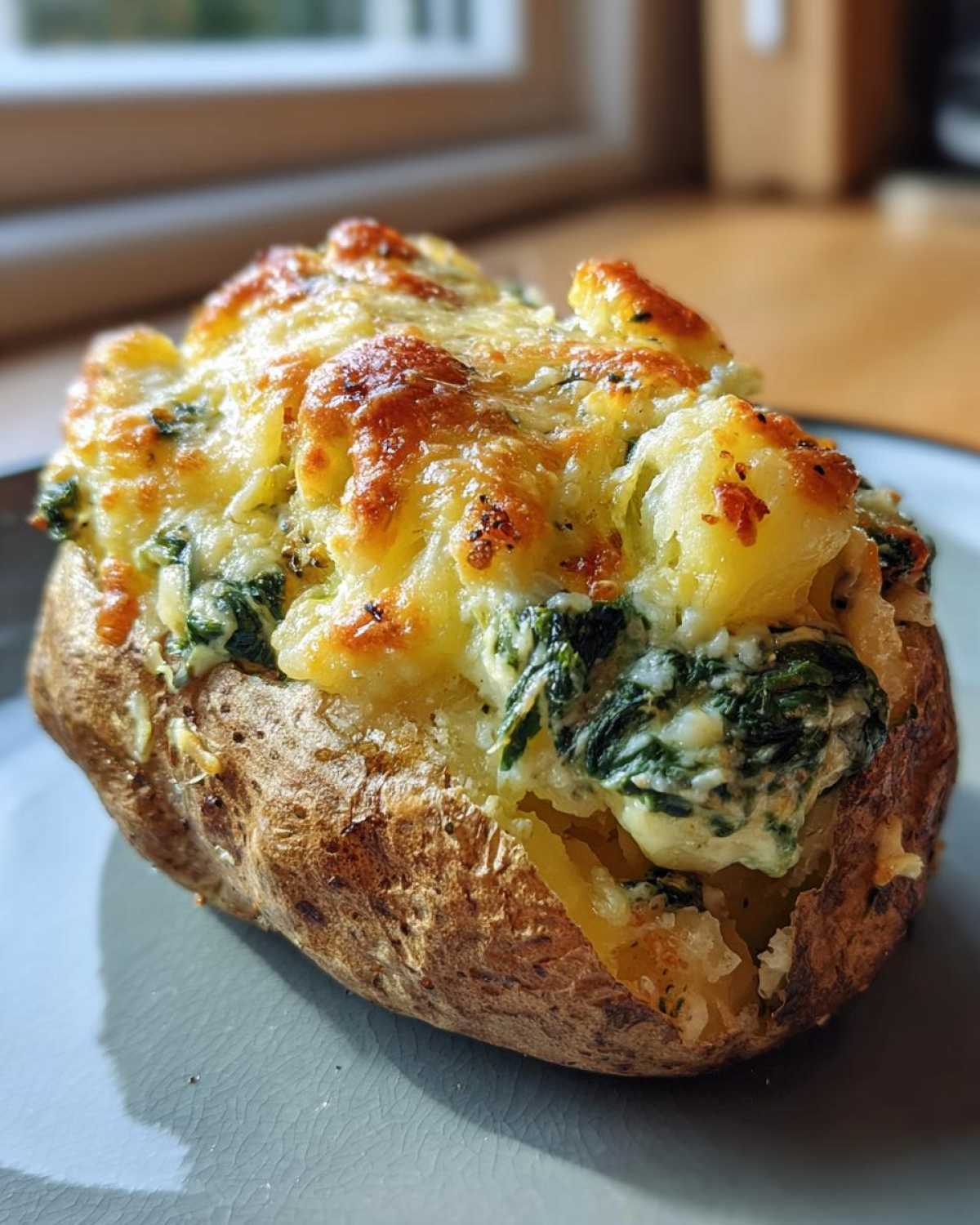 Kid-Friendly Spinach & Cheese Stuffed Potatoes - detail 3