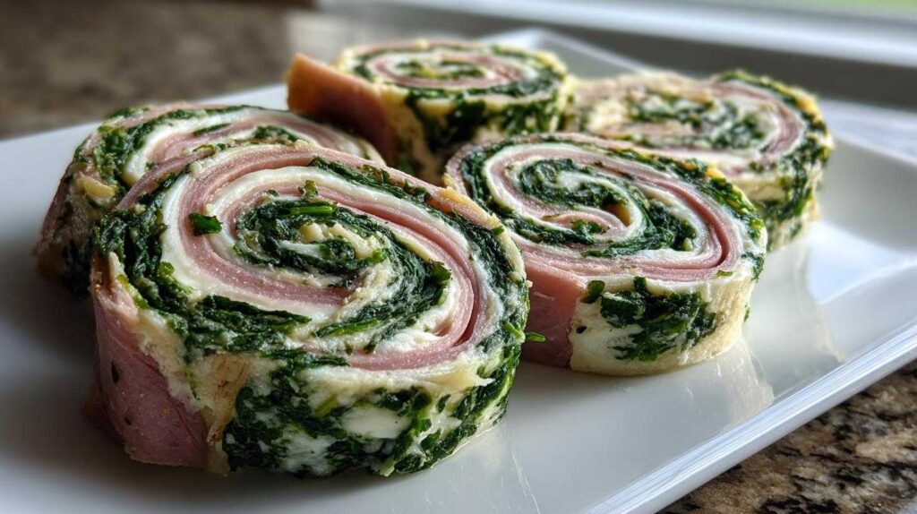 Kid-Friendly Spinach & Ham Roll-Up Pinwheels
