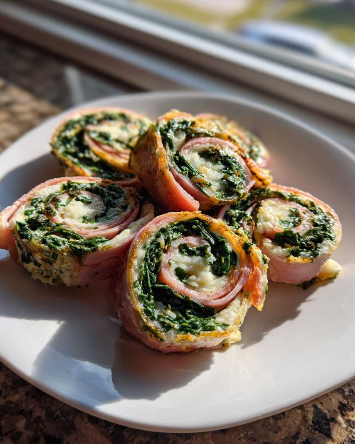 Kid-Friendly Spinach & Ham Roll-Up Pinwheels - detail 2