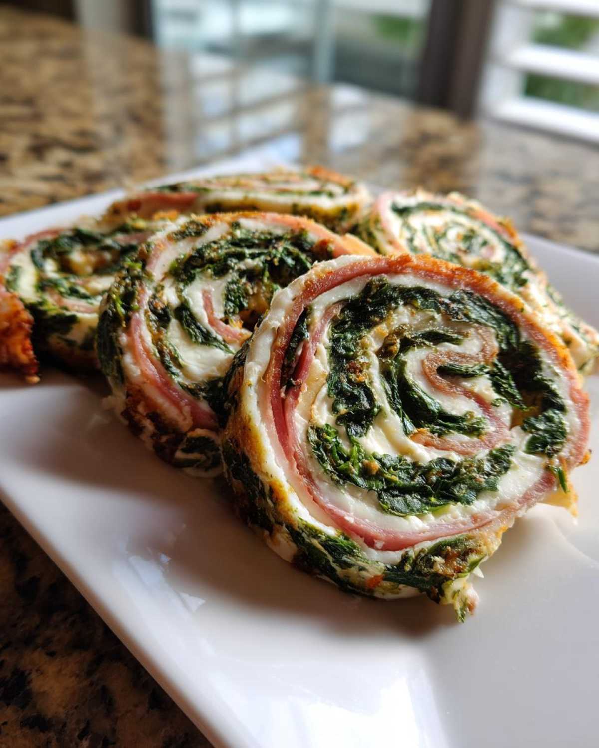 Kid-Friendly Spinach & Ham Roll-Up Pinwheels - detail 3