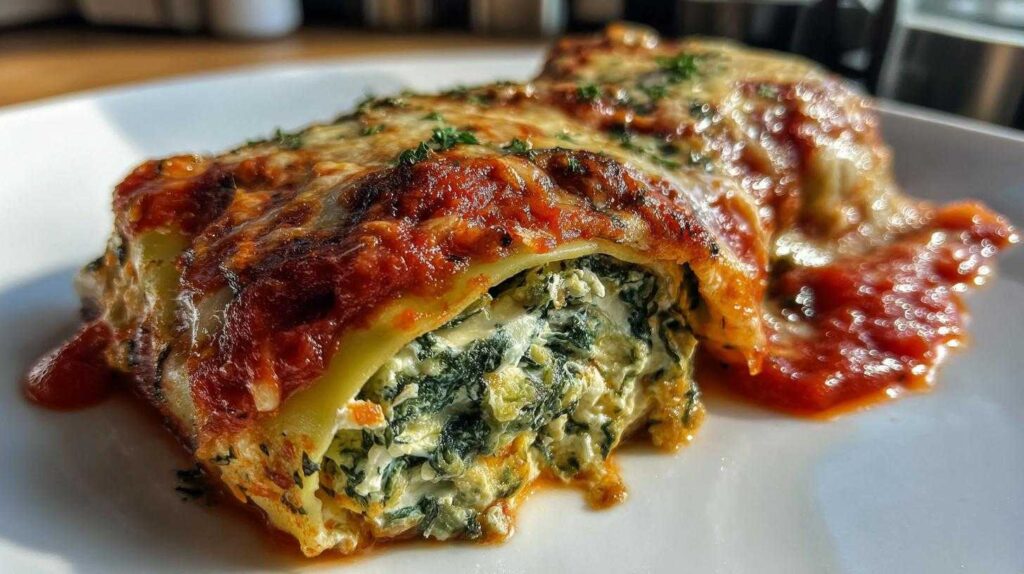 Kid-Friendly Spinach & Ricotta Pasta Roll-Ups