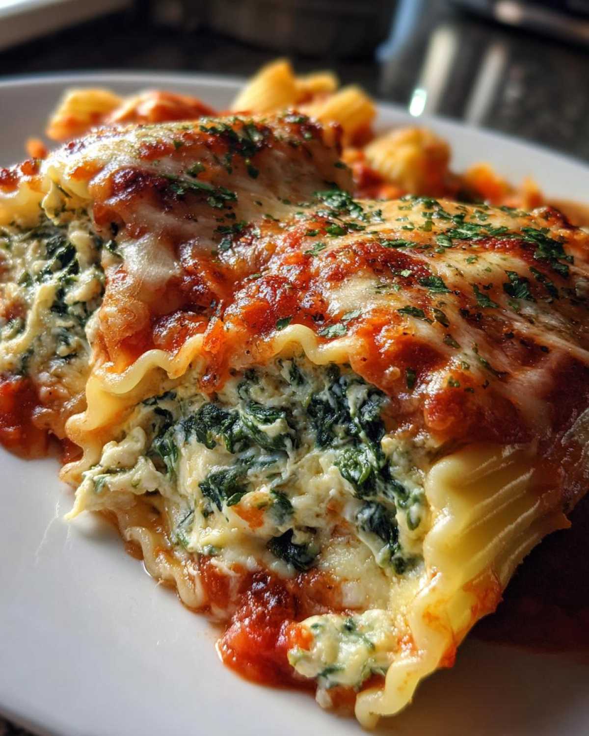 Kid-Friendly Spinach & Ricotta Pasta Roll-Ups - detail 2