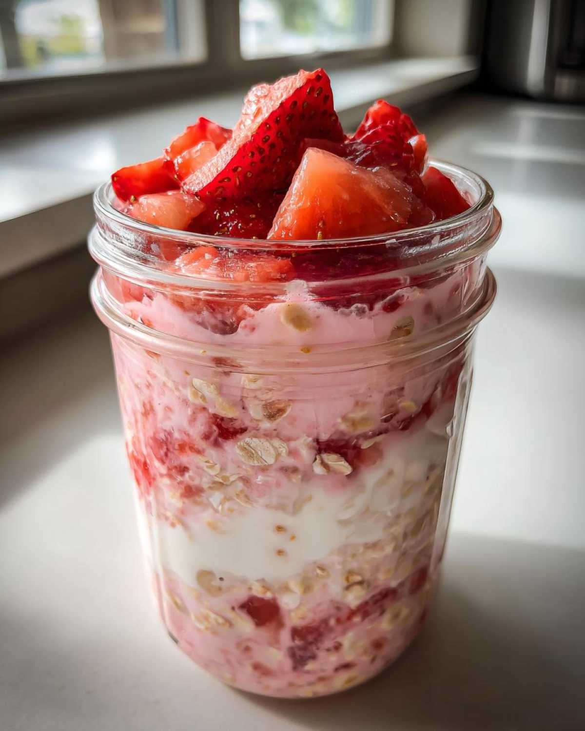 Kid-Friendly Strawberry Overnight Oats - detail 1
