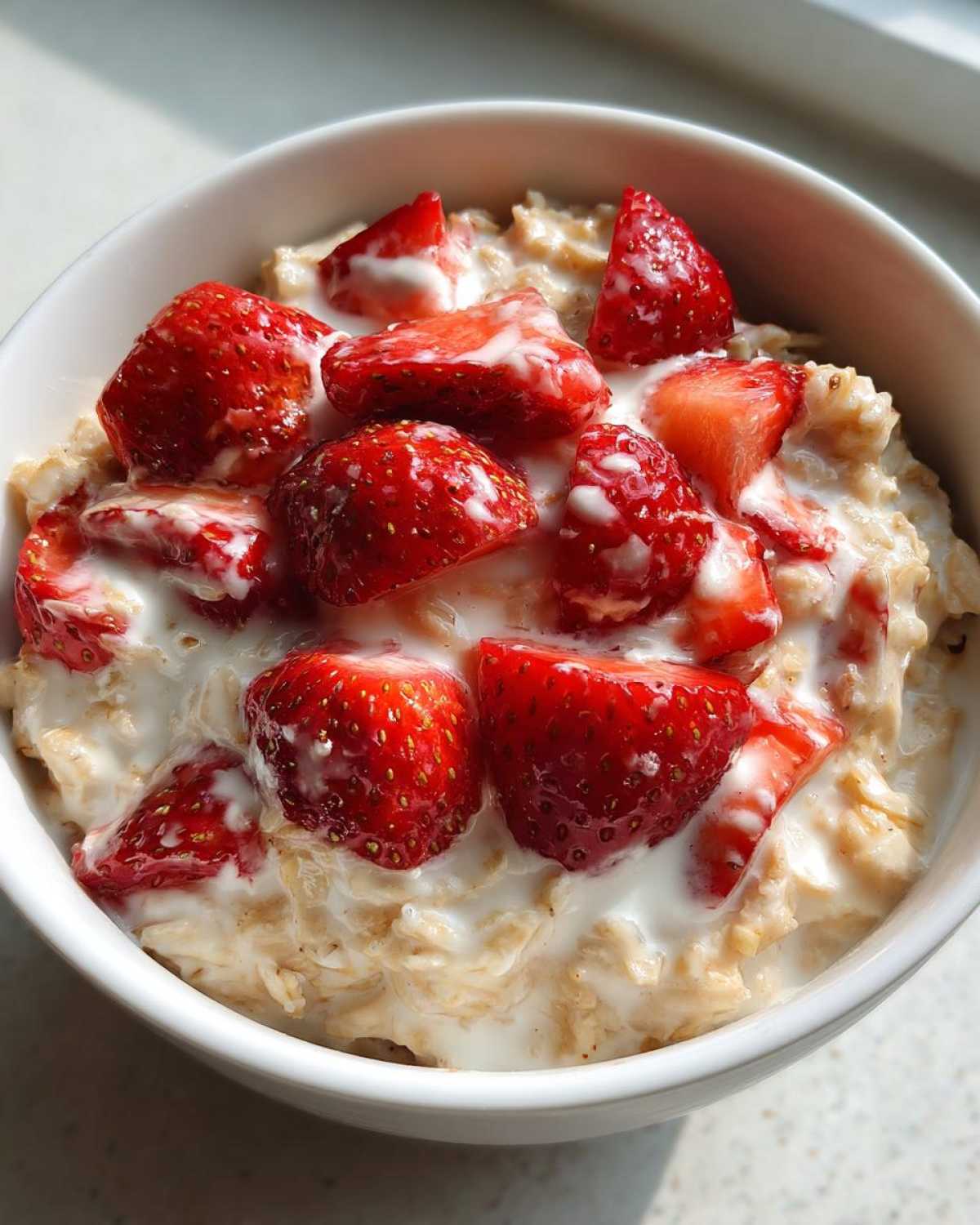 Kid-Friendly Strawberry Yogurt Oatmeal - detail 3