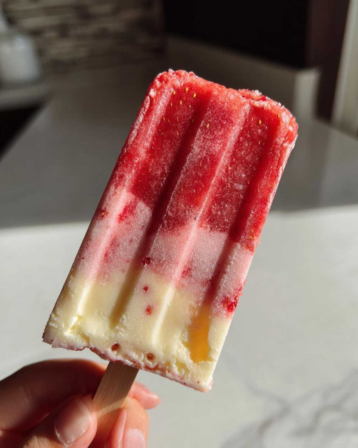 Kid-Friendly Strawberry Yogurt Popsicles - detail 3