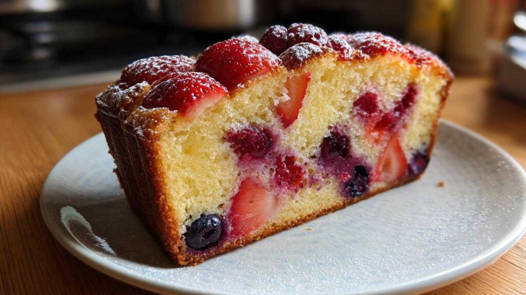Kid-Friendly Summer Berry Pound Cake