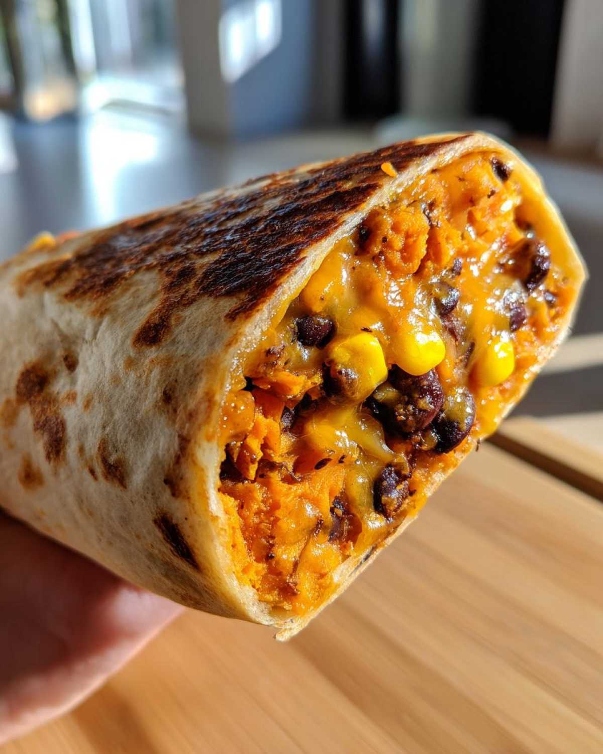 Kid-Friendly Sweet Potato & Black Bean Burritos - detail 1