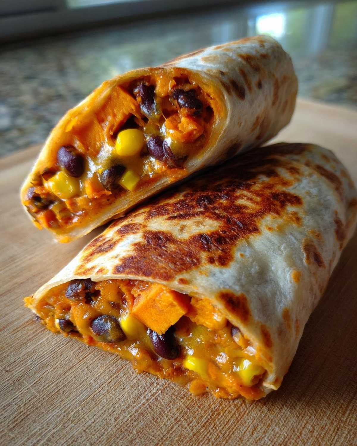 Kid-Friendly Sweet Potato & Black Bean Burritos - detail 2
