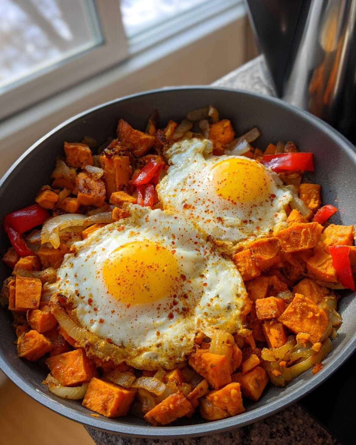 Kid-Friendly Sweet Potato Hash with Eggs - detail 1