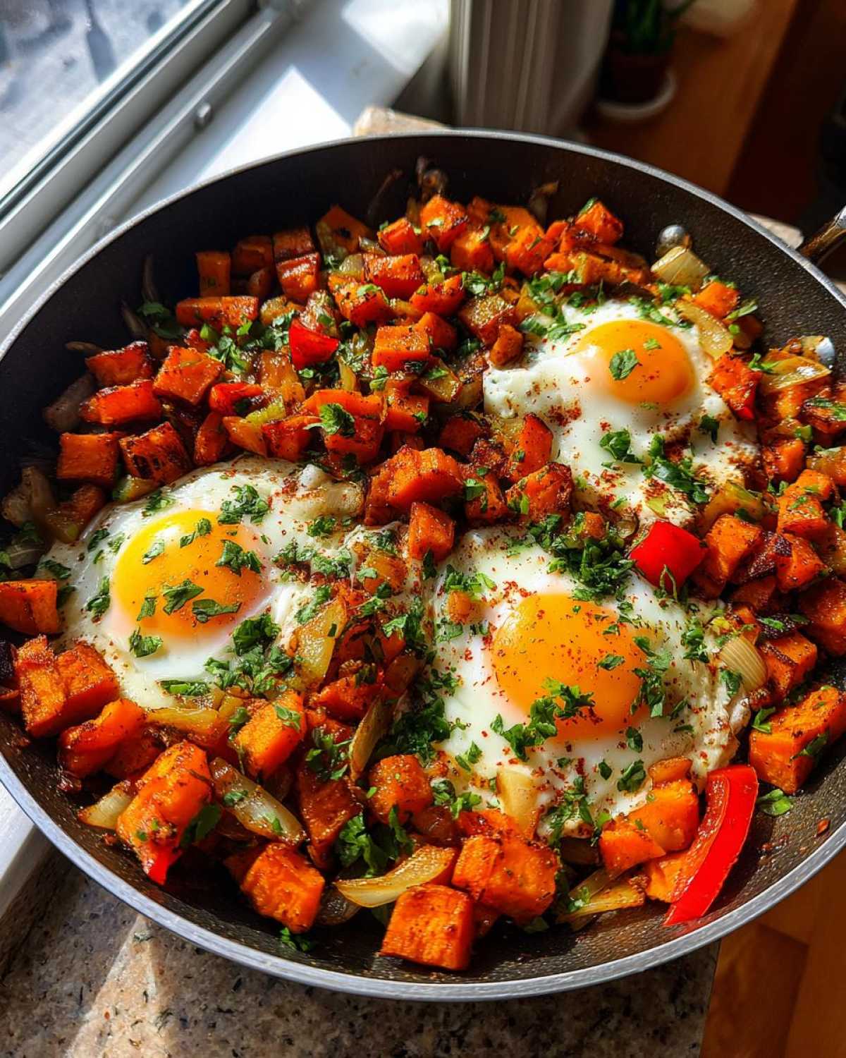 Kid-Friendly Sweet Potato Hash with Eggs - detail 4