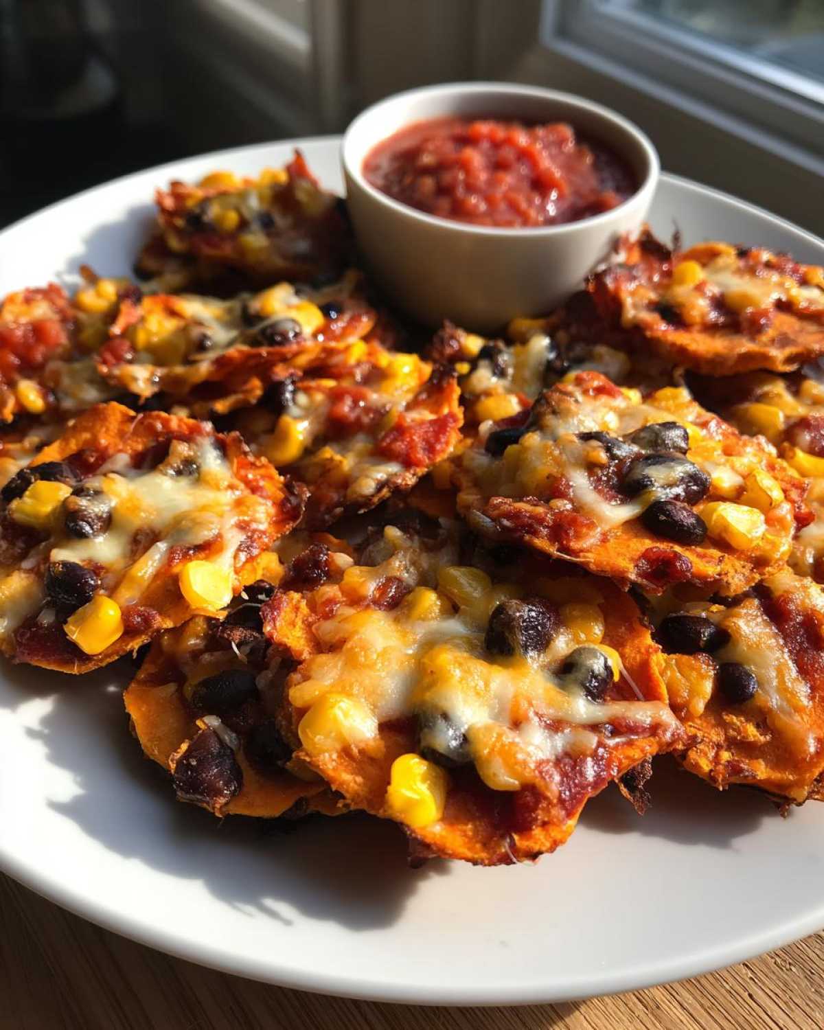 Kid-Friendly Sweet Potato Nachos with Salsa - detail 3