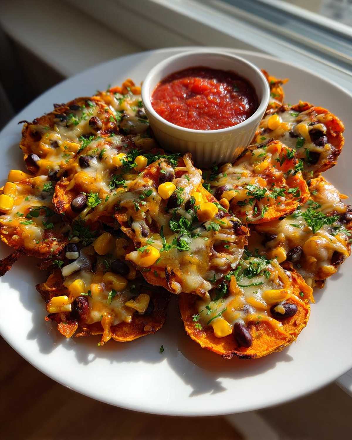 Kid-Friendly Sweet Potato Nachos with Salsa - detail 4