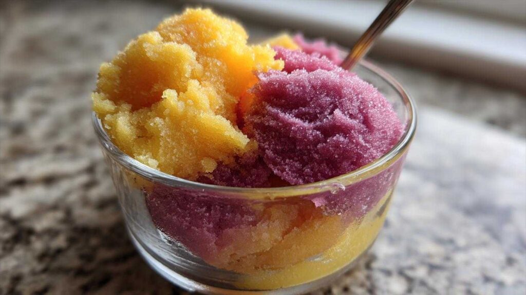 Kid-Friendly Unicorn Fruit Sorbet