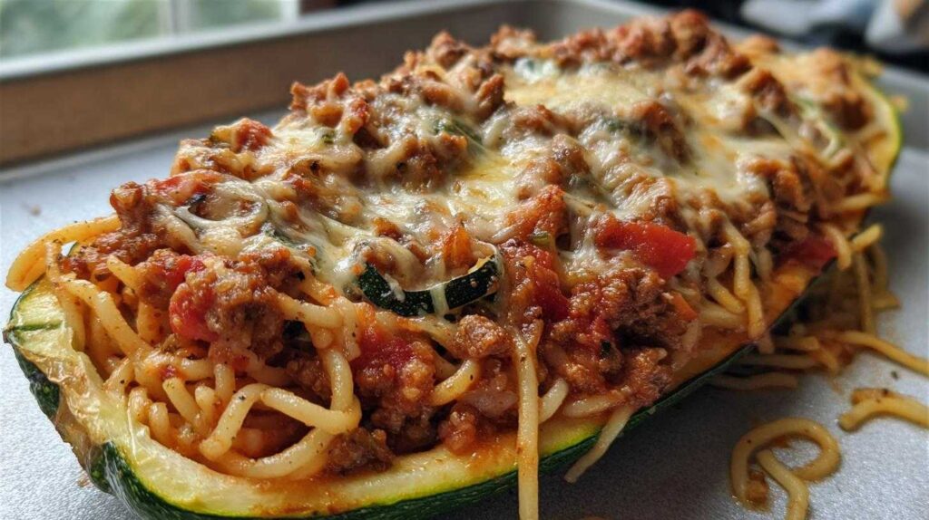 Kid-Friendly Vegetable Spaghetti Boats