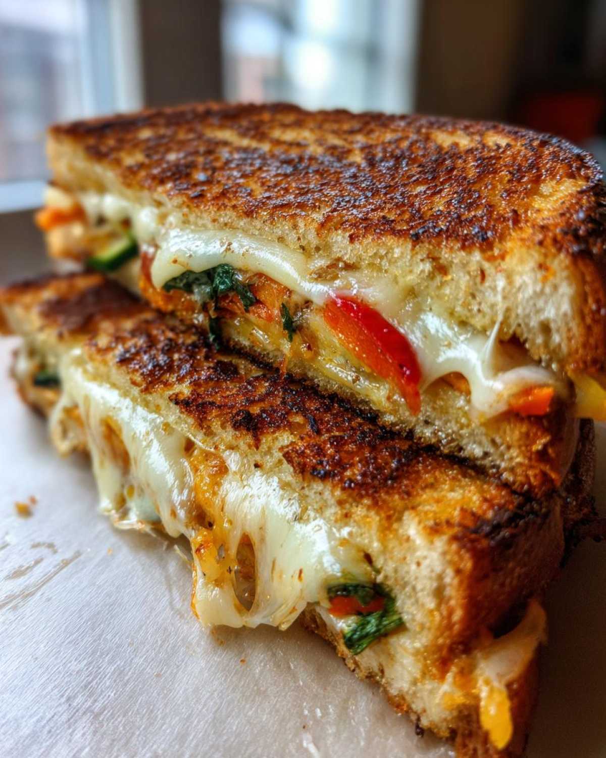 Kid-Friendly Veggie Melt Grilled Sandwich - detail 2