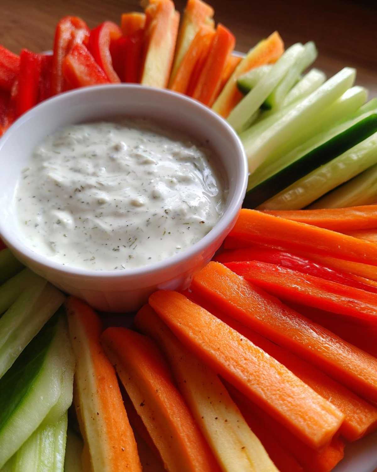Kid-Friendly Veggie Sticks & Yogurt Dip - detail 1